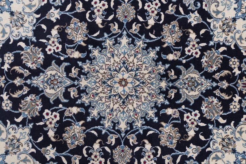 Perserteppich - Nain - 150 x 193 cm - dunkelblau