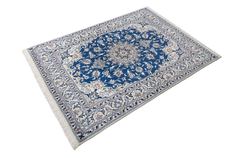 Perserteppich - Nain - 142 x 198 cm - blau