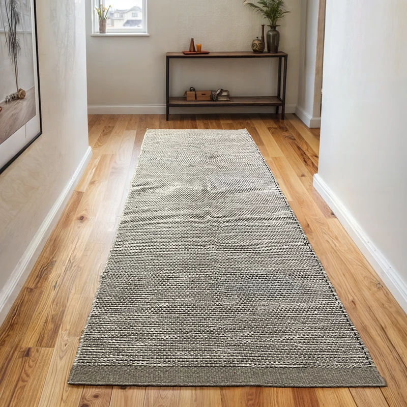 MY-RUG "Roshni", Natur Wollteppich, handgewebt