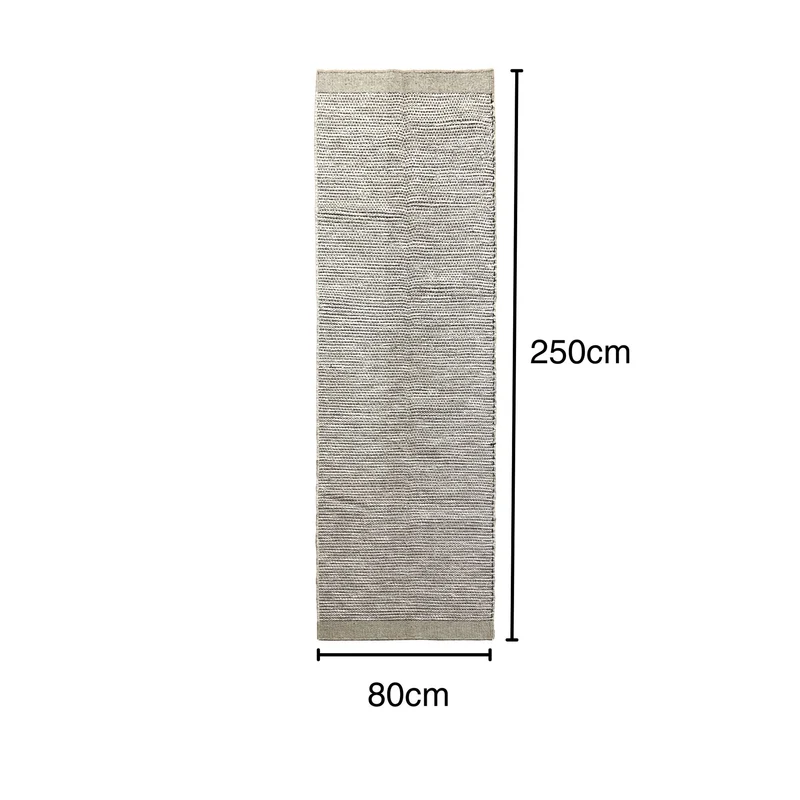 MY-RUG "Roshni", Natur Wollteppich, handgewebt