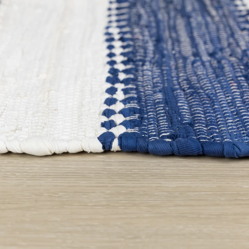 MY-RUG Chindi "Aarav",Fleckerl Teppich, hergestellt aus Baumwollresten, handgewebt