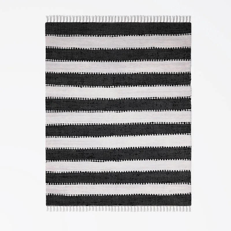 MY-RUG Chindi "Aarav",Fleckerl Teppich, hergestellt aus Baumwollresten, handgewebt