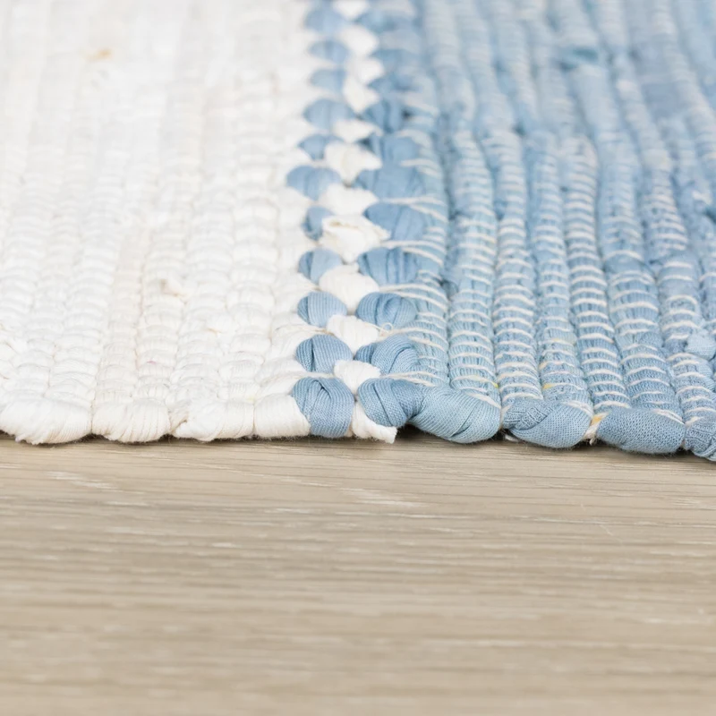 MY-RUG Chindi "Aarav",Fleckerl Teppich, hergestellt aus Baumwollresten, handgewebt