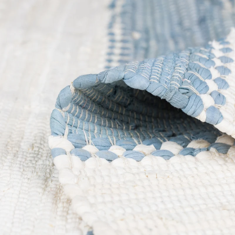 MY-RUG Chindi "Aarav",Fleckerl Teppich, hergestellt aus Baumwollresten, handgewebt