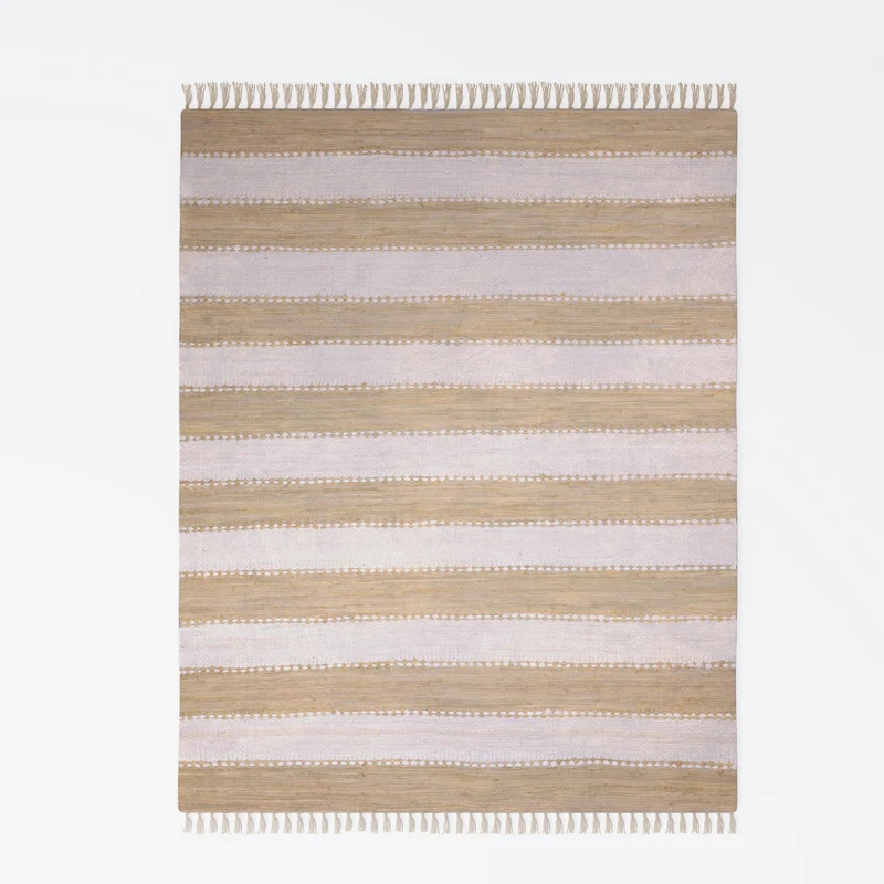 MY-RUG Chindi "Aarav",Fleckerl Teppich, hergestellt aus Baumwollresten, handgewebt