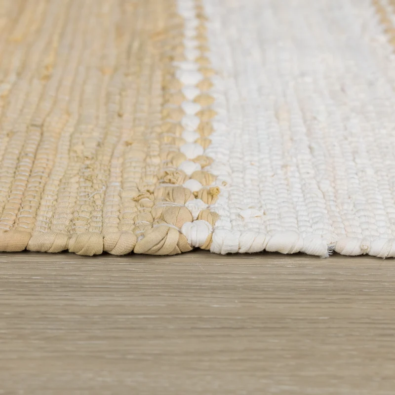 MY-RUG Chindi "Aarav",Fleckerl Teppich, hergestellt aus Baumwollresten, handgewebt