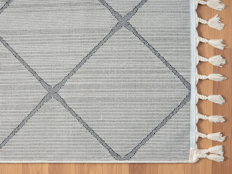 MY-RUG "Vilma", Hochflor-Teppich mit Rautenmuster
