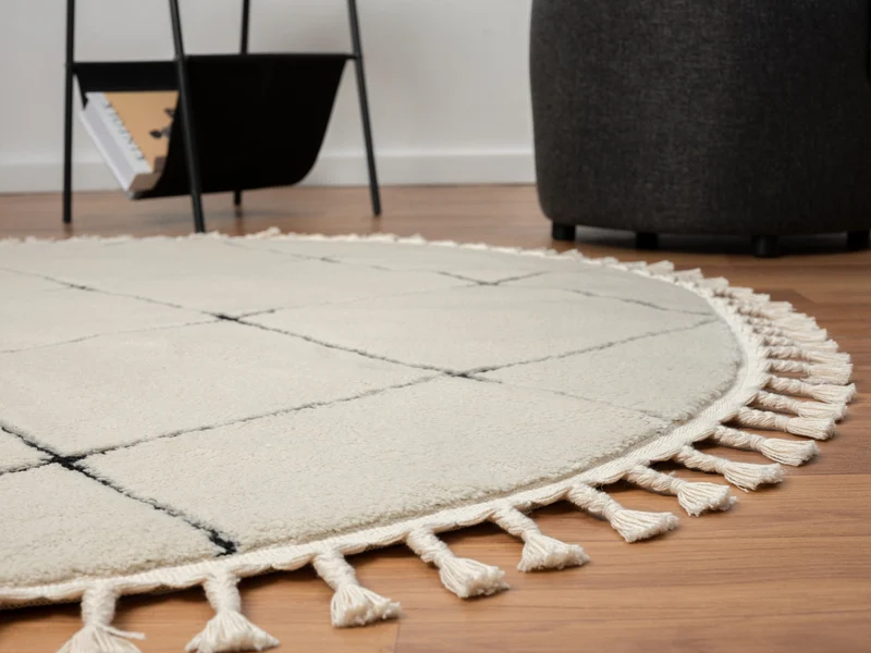MY-RUG "Vilma", Hochflor-Teppich mit Rautenmuster
