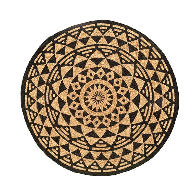 Jute Teppich Rund - Henna Maya Natur