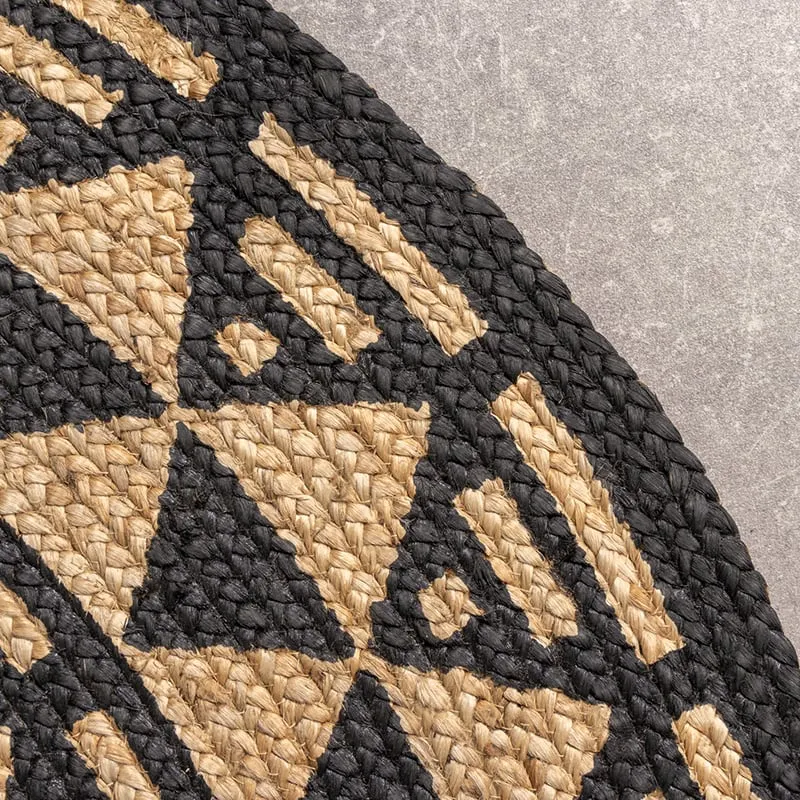 Jute Teppich Rund - Henna Maya Natur