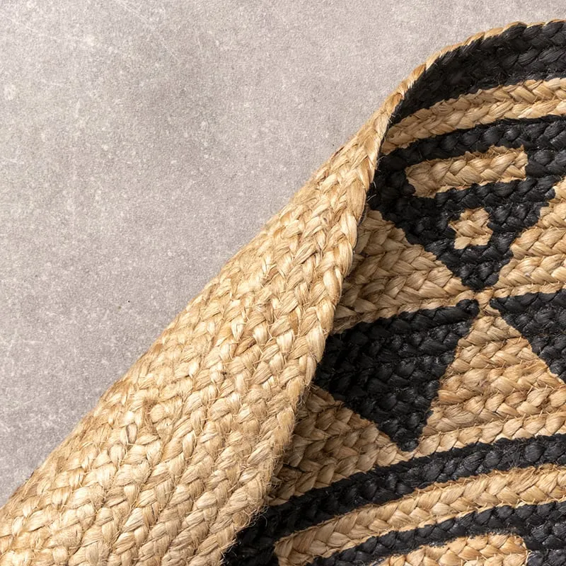 Jute Teppich Rund - Henna Maya Natur
