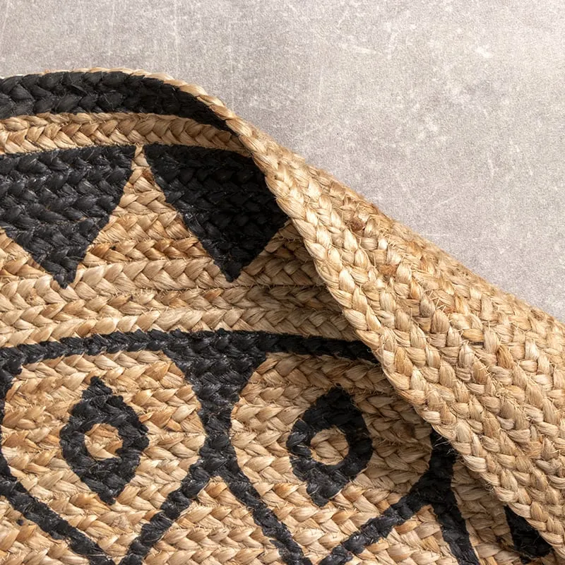 Jute Teppich Rund - Henna Ayda Natur