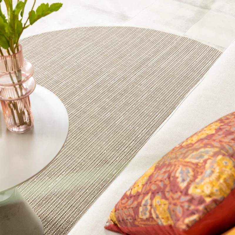 In- & Outdoor Jute Teppich Rund - Nomad Melange Creme