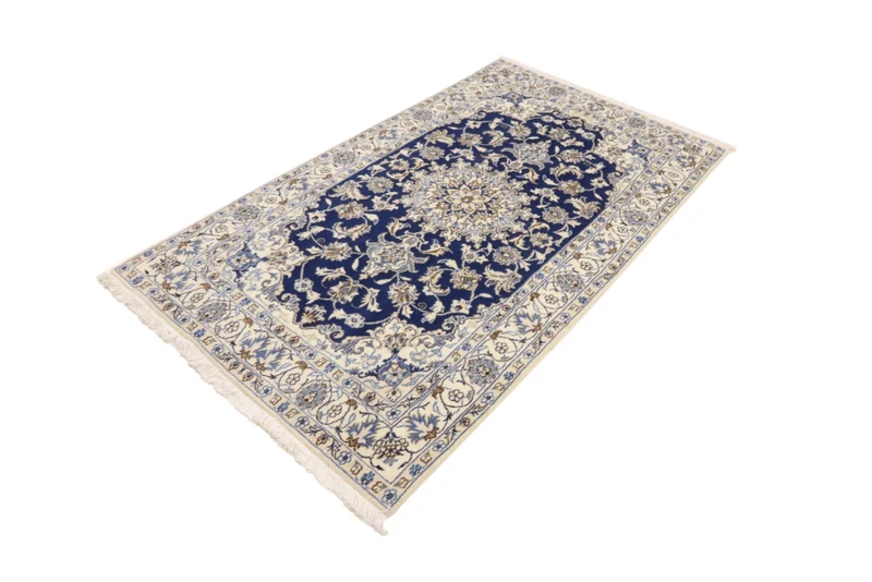 Perserteppich - Nain - 120 x 206 cm - blau