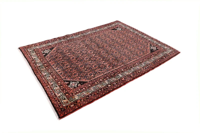 Perserteppich - Nomadic - 155 x 190 cm - dunkelrot