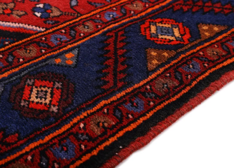 Perserteppich - Nomadic - 140 x 205 cm - dunkelrot