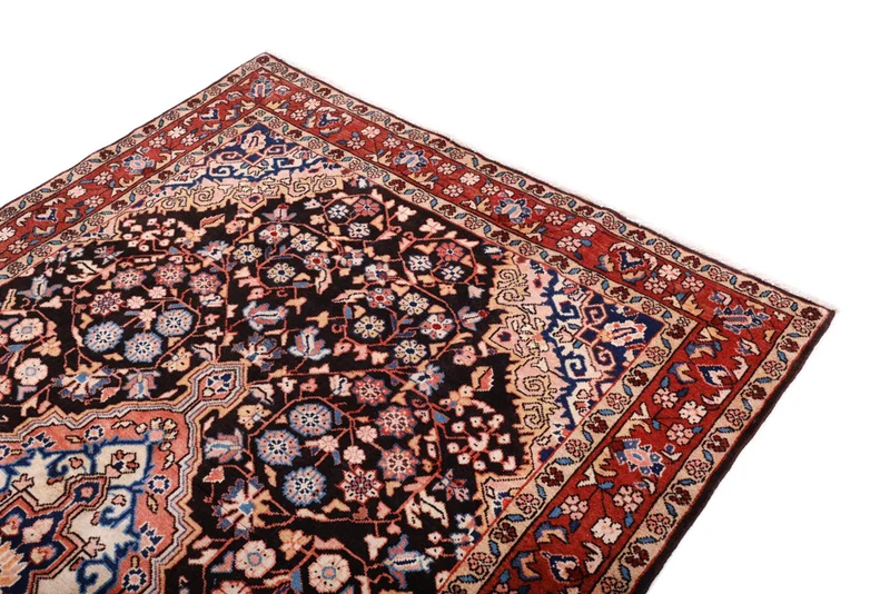Perserteppich - Nomadic - 135 x 210 cm - dunkelrot