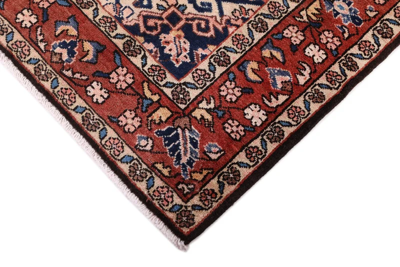 Perserteppich - Nomadic - 135 x 210 cm - dunkelrot