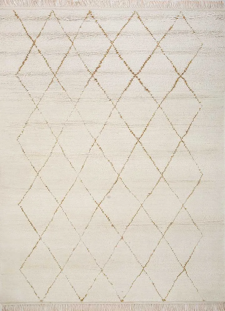 Wollteppich - 150 x 240 cm - creme