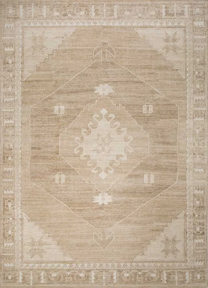 Wollteppich - 240 x 300 cm - beige