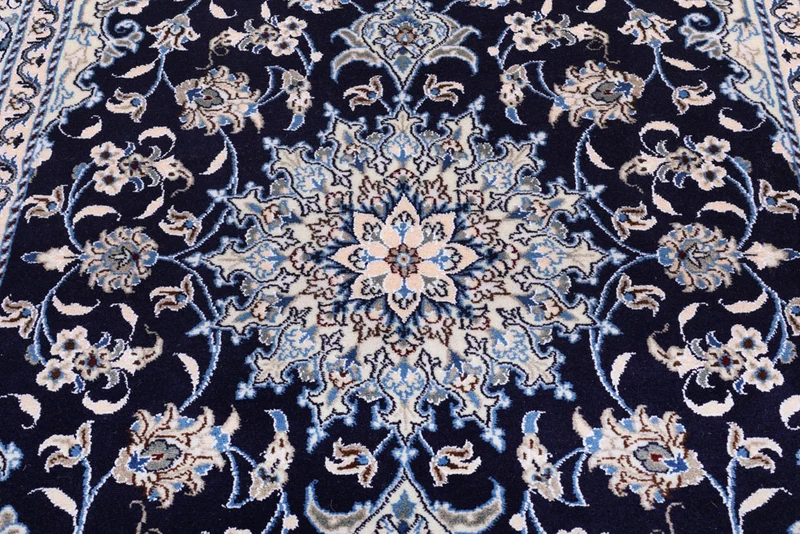 Perserteppich - Nain - 150 x 200 cm - dunkelblau