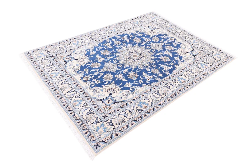 Perserteppich - Nain - 147 x 203 cm - blau