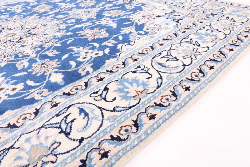 Perserteppich - Nain - 147 x 203 cm - blau