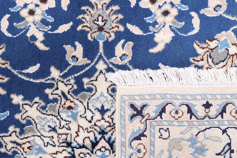 Perserteppich - Nain - 147 x 203 cm - blau