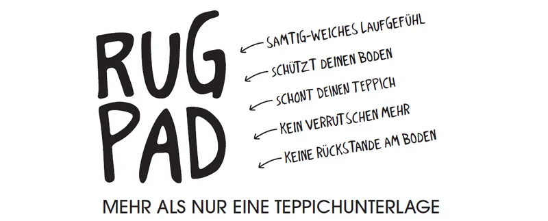 Basic "RugPad" Teppichunterlage für sicheren Halt - WECONhome