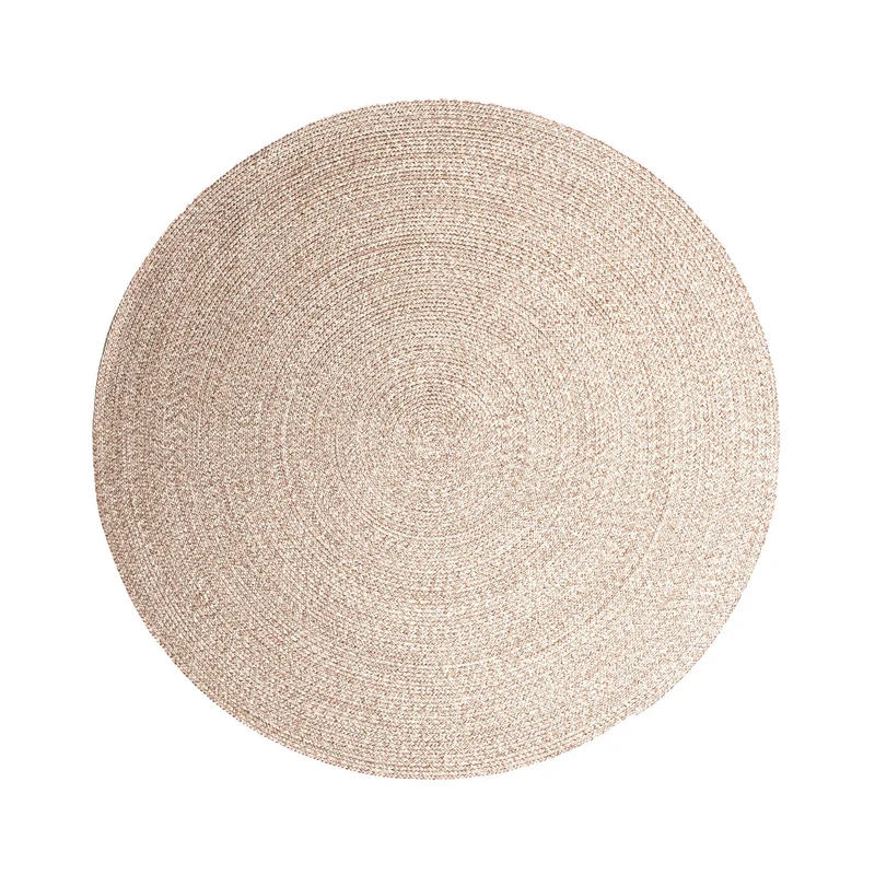 In- & Outdoor Jute Teppich Rund - Bali Beige