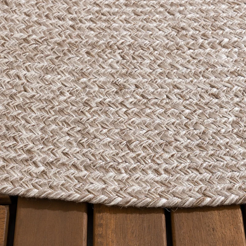In- & Outdoor Jute Teppich Rund - Bali Beige