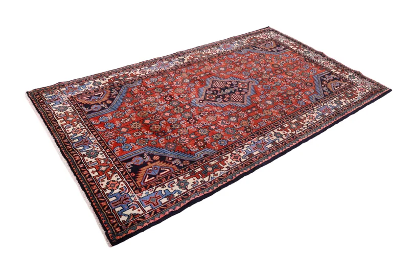 Perserteppich - Nomadic - 130 x 225 cm - dunkelrot