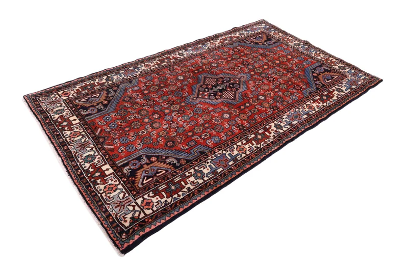 Perserteppich - Nomadic - 130 x 225 cm - dunkelrot