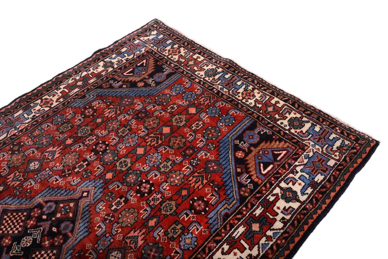 Perserteppich - Nomadic - 130 x 225 cm - dunkelrot