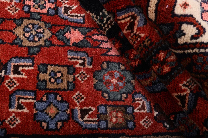 Perserteppich - Nomadic - 130 x 225 cm - dunkelrot