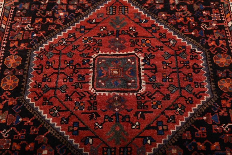 Perserteppich - Nomadic - 133 x 200 cm - dunkelrot