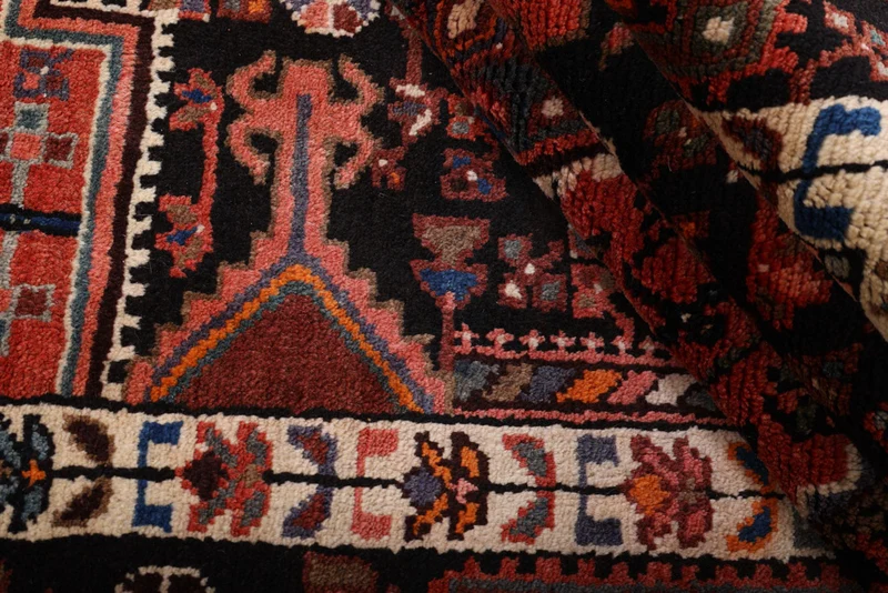 Perserteppich - Nomadic - 133 x 200 cm - dunkelrot