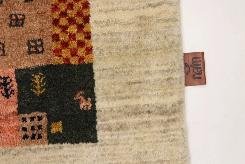 Gabbeh Teppich - Loribaft Indus - 85 x 127 cm - mehrfarbig