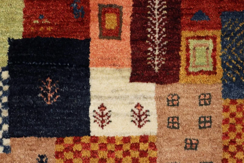 Gabbeh Teppich - Loribaft Indus - 85 x 127 cm - mehrfarbig
