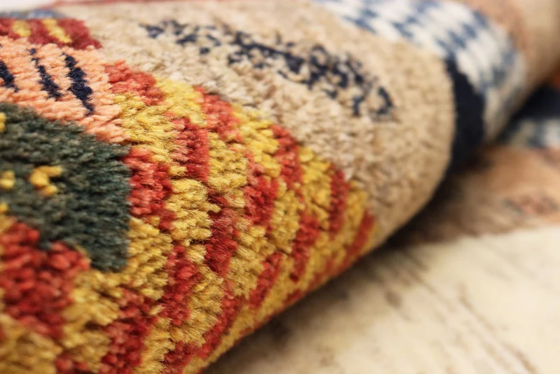 Gabbeh Teppich - Loribaft Indus - 85 x 127 cm - mehrfarbig