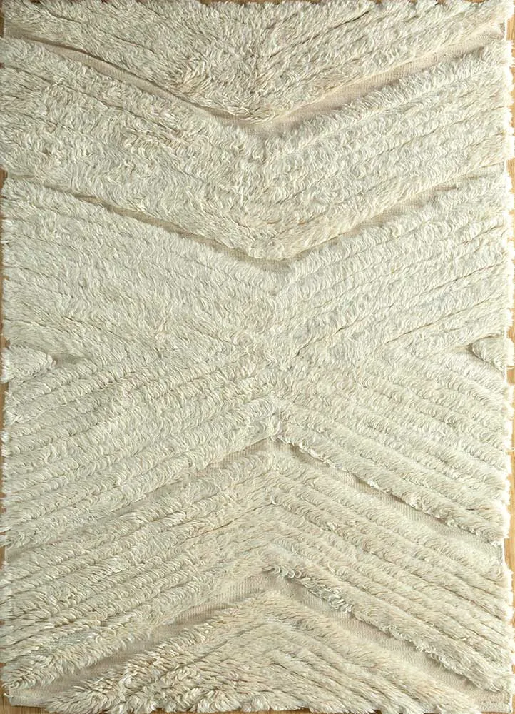 Wollteppich - 150 x 240 cm - creme