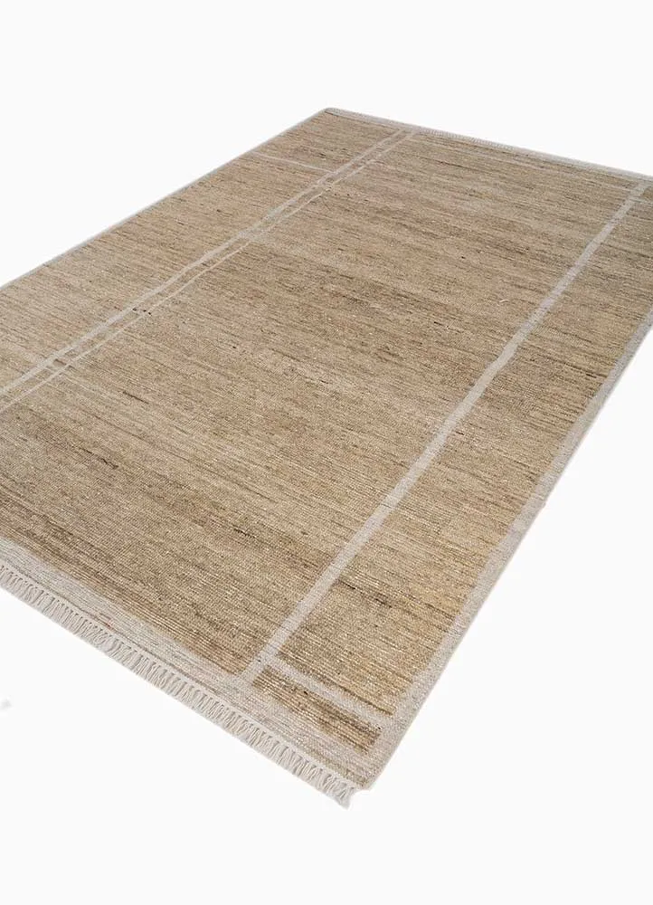 Wollteppich - 180 x 270 cm - beige