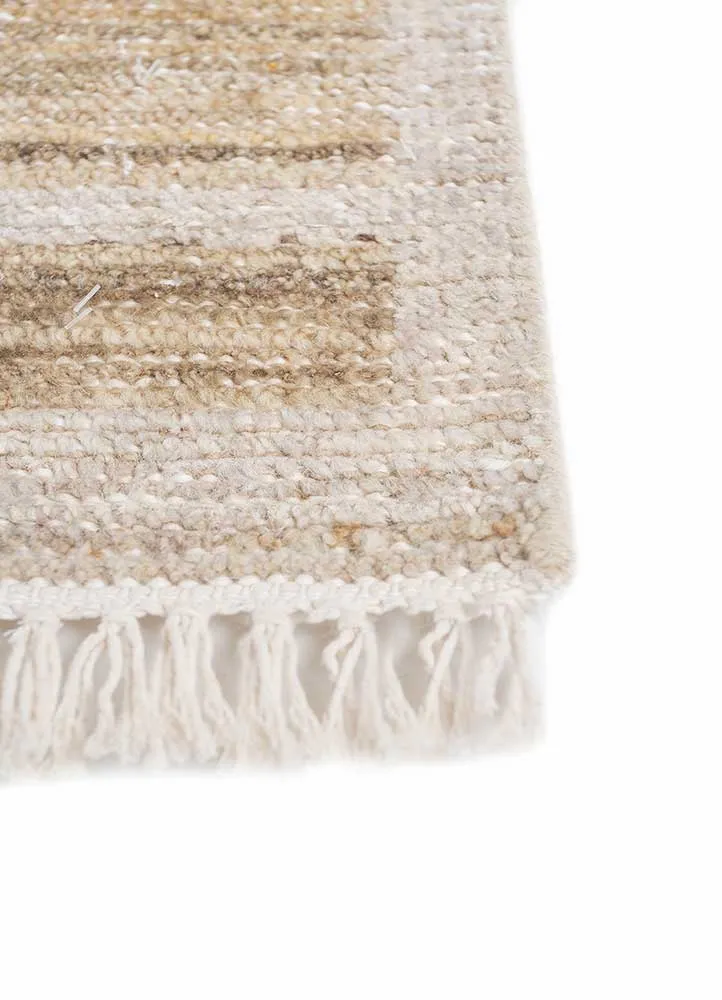 Wollteppich - 180 x 270 cm - beige