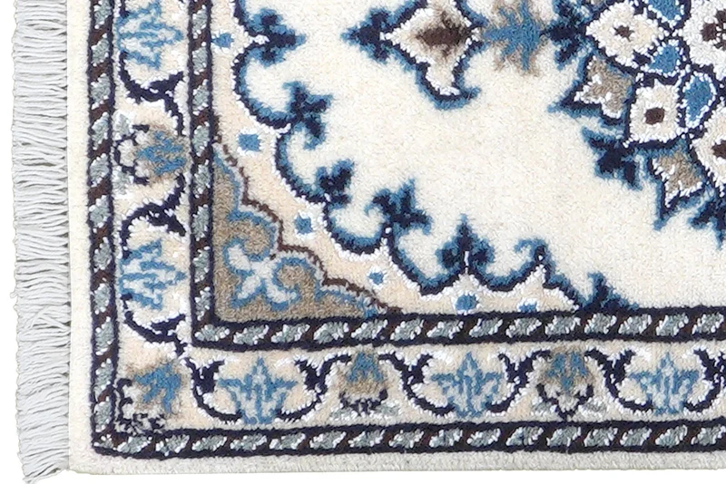 Nain 12La · Handgeknüpft – Beige, 65x40 cm