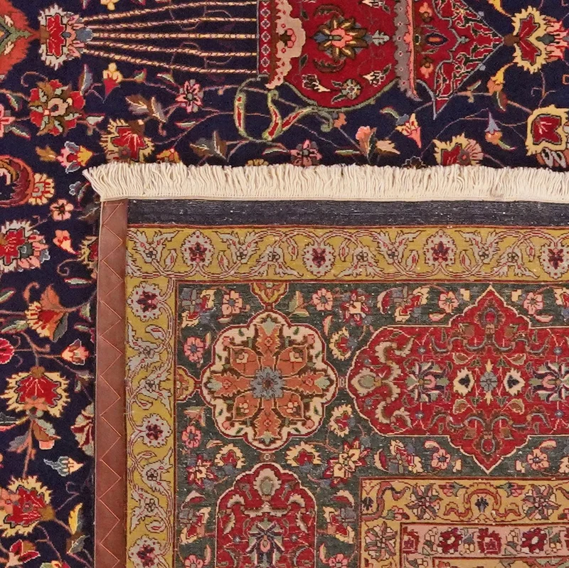 Tabriz Old · Handgeknüpft – Blau, 400x287 cm
