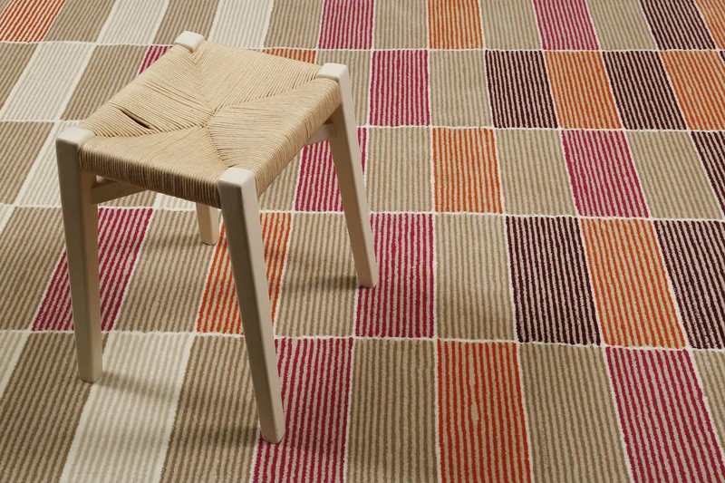 Esprit Teppich Beige Orange Taupe Kurzflor "Fida"