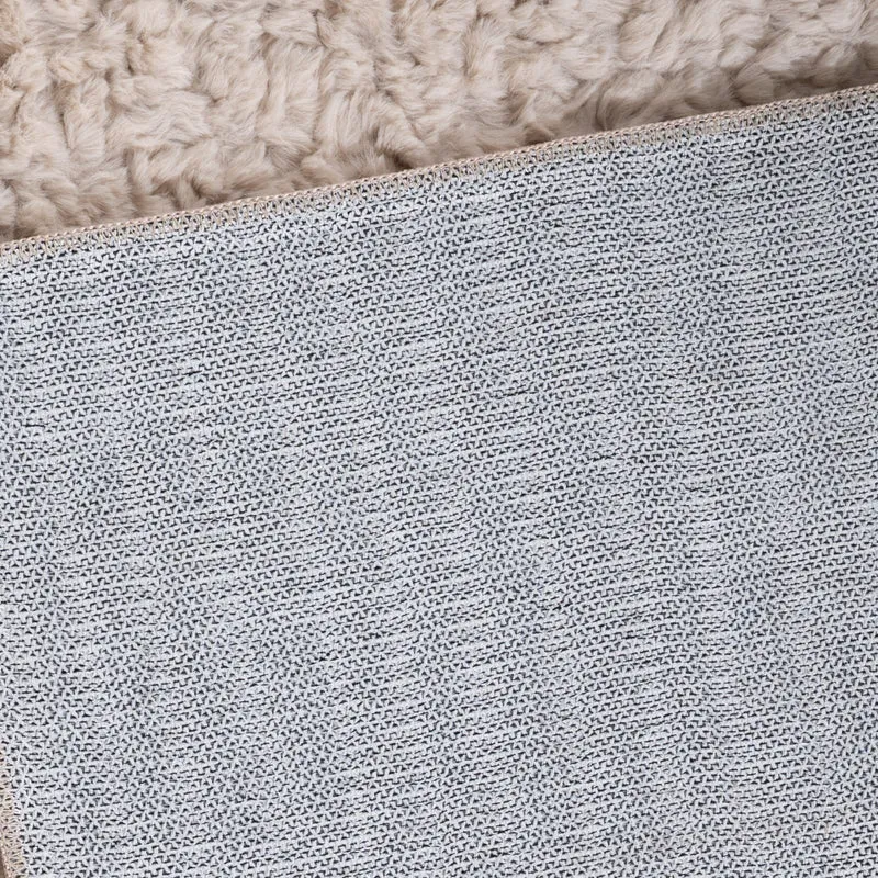 Flauschiger Teppich Rund - Bobby Creme
