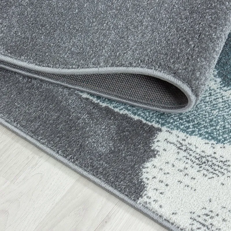 Kinderteppich Rund Dino - Bambi Blau