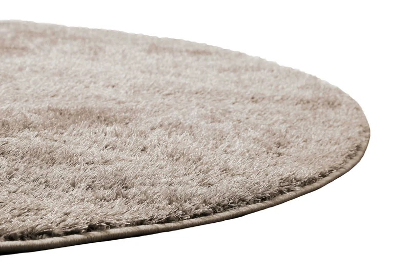 Teppich Rund Sand Hochflor "Flavio" Homie Living