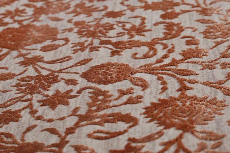 Esprit Teppich Rot Grau meliert Vintage "Florida"